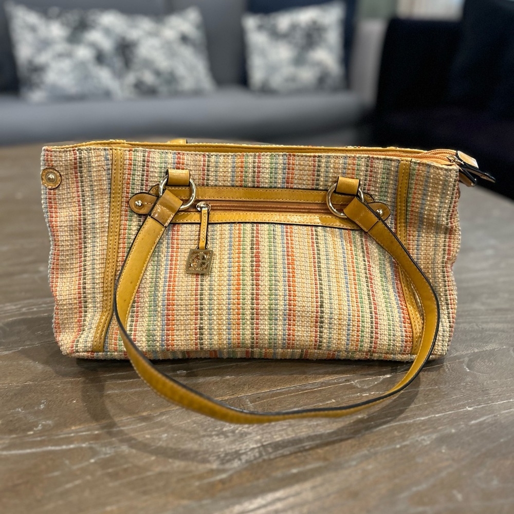 Giani Bernini Striped Multicolor Tote Bag